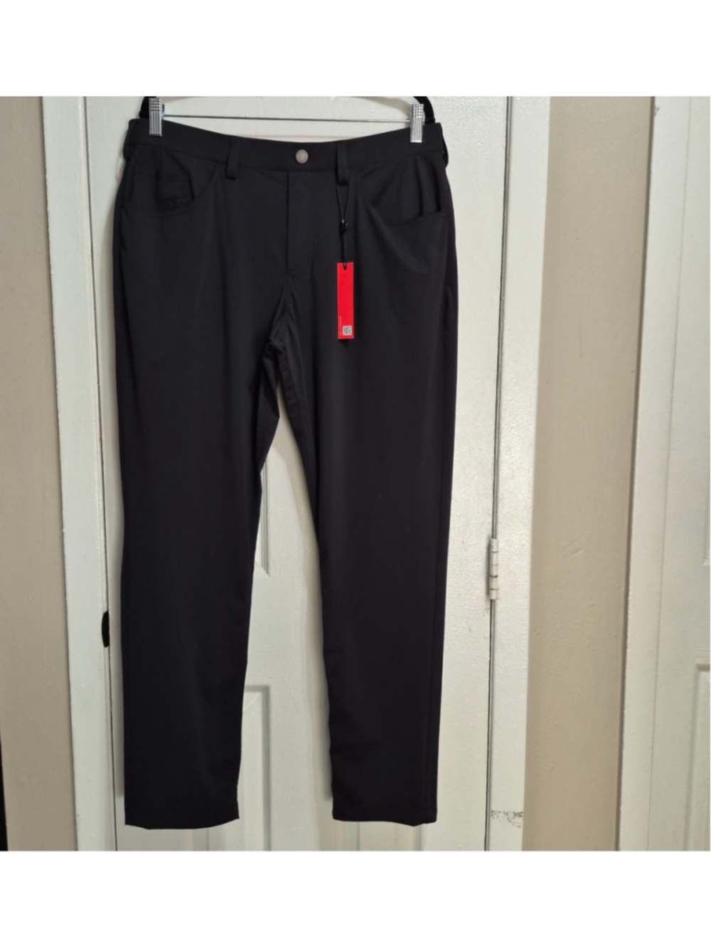 Men's Redvanly Dress Pants Black Size XL